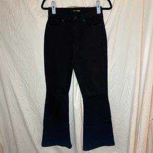 Black bootcut jeans